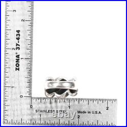 Sz10.25 James Avery modernist ring sterling silver