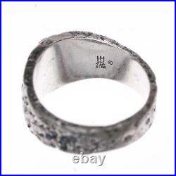 Sz10.5 Retired James Avery textured cross ring in sterling