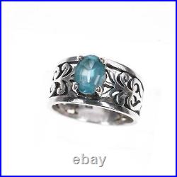 Sz5.5 James Avery Blue Topaz filigree ring