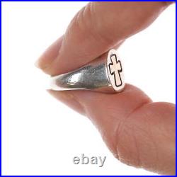 Sz5 Retired James Avery 14k/Sterling cross ring