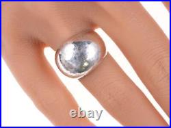 Sz6 Retired James Avery Hammered sterling dome ring