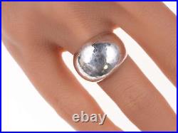 Sz6 Retired James Avery Hammered sterling dome ring