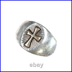 Sz8 Retired James Avery 14k/Sterling cross ring Sz8 Retired James Avery 14k/Sterling cross ring