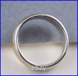 Sz 10, James Avery SIMPLICITY Wedding Ring Used, 925/14K Smooth Gold, 1/4 Wide