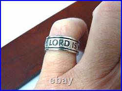 THE LORD IS MY SHEPHERD James Avery Rare Retired Ring Sterling Silver Sz 5