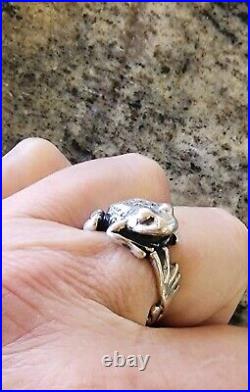 TWICE Retired James Avery Frog Wrap Around Ring Size 8.5 NEAT Piece