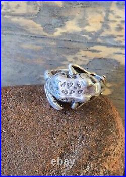 TWICE Retired James Avery Frog Wrap Around Ring Size 8.5 NEAT Piece