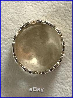 ULTRA RARE James Avery RETIRED 14kt Yellow Gold CONTINUOUS ANGELS Band Ring