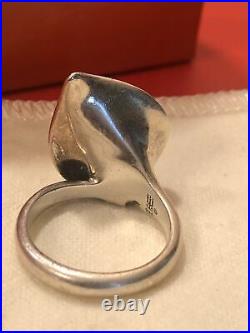 Ultra Rare James Avery Calla Lily Pearl Ring Mint Condition Size 8.5