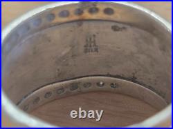 Ultra Rare James Avery Retired Sterling Silver Cross Diamond Band Ring Size 8