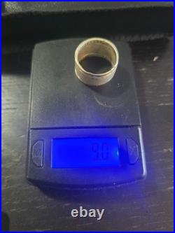 Ultra Rare James Avery Retired Sterling Silver Cross Diamond Band Ring Size 8