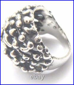 VERY RARE HUGE James Avery Retired Openwork Dome Ring Sterling Silver NEAT