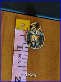 VERY RARE RETIRED James Avery 14k Yellow Gold Owl Charm UNCUT RING