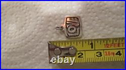 VERY RARE Retired James Avery Sterling Silver RETRO LOVE Charm Uncut O-Ring