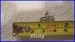 VERY RARE Retired James Avery Sterling Silver RETRO LOVE Charm Uncut O-Ring