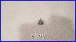 VERY RARE Retired James Avery Sterling Silver RETRO LOVE Charm Uncut O-Ring