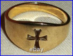 VINTAGE RETIRED JAMES AVERY CROSS 14K GOLD WEDDING BAND RING SIZE 12 tuvi