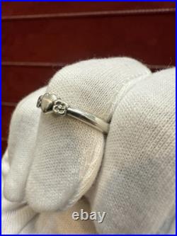 VTG James Avery Rare Retired Heart & Flower Band Ring Size 7