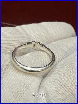 VTG James Avery Rare Retired Heart & Flower Band Ring Size 7