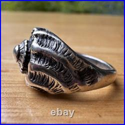 VTG James Avery Spiral Seashell Ring Size 5.5 Retired Rare 925 Sterling Silver