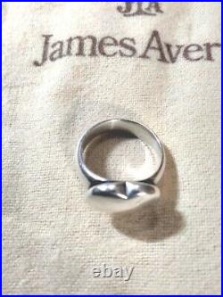 VTG RETIRED JAMES AVERY Solid Sterling Silver Heart Ring Size 5.5