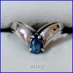 VTG Retired James Avery Apogean Drop Blue Topaz Ring Size 6.925 Sterling Silver VTG Retired James Avery Apogean Drop Blue Topaz Ring Size 6.925 Sterling Silver