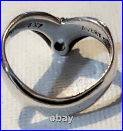 VTG Retired James Avery Apogean Drop Blue Topaz Ring Size 6.925 Sterling Silver VTG Retired James Avery Apogean Drop Blue Topaz Ring Size 6.925 Sterling Silver