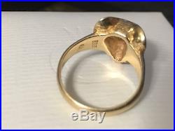 Very Rare And Large James Avery 14k Gold Elephant Ring