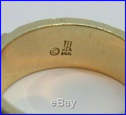 Very Rare Retired James Avery 14K Chi Rho Christian Symbol and Ichthus Fish Ring