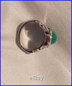 Very Rare! Retired James Avery Sterling Silver Chrysoprase Ring