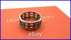 Very Rare Retired Vintage James Avery Teddy Bear Ring Band Sterling Silver Sz 7