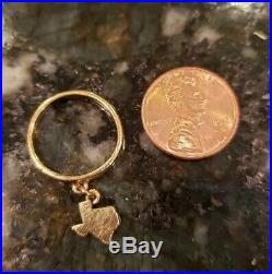 Vintage 14K Gold James Avery TEXAS DANGLE CHARM Ring « James Avery Ring