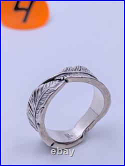 Vintage JAMES AVERY 925 Sterling Silver Retired FEATHER Ring Size 8