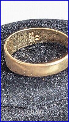 Vintage James Avery 14K Yellow Gold Cross Ring Band Size 5 MUCH MORE JEWELRY