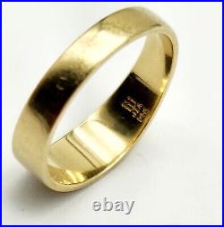 Vintage James Avery 14K Yellow Gold Crosslet Etched Cross Ring Band Size 5