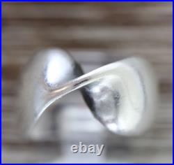 Vintage James Avery Mobius Twist Sterling Silver 925 Ring Sz 8.5 Retired Design
