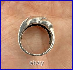 Vintage James Avery Retired Bold Knot Weave Ring Wonderful Design Rare JA Sz 6.5