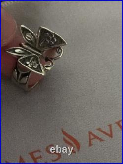 Vintage James Avery Retired Mariposa (butterfly) Ring, Sterling silver 925