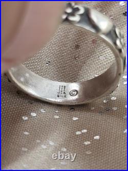 Vintage James Avery Retired Sterling Silver Hearts & Flowers Ring Size 7 Vintage James Avery Retired Sterling Silver Hearts & Flowers Ring Size 7