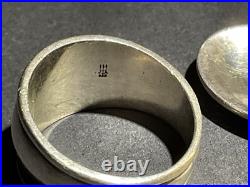 Vintage James Avery Silver Heart Pendant and Ring size 9 Monogrammed