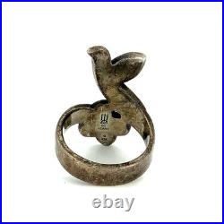 Vintage James Avery Sterling Silver 60 Year Anniversary La Paloma Bird Ring Sz 7