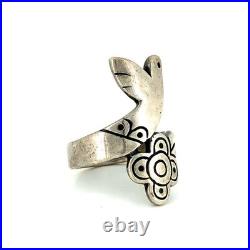 Vintage James Avery Sterling Silver 60 Year Anniversary La Paloma Bird Ring Sz 7