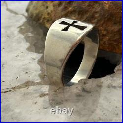 Vintage James Avery Sterling Silver Cut-Out Cross Ring Size 10 For Women