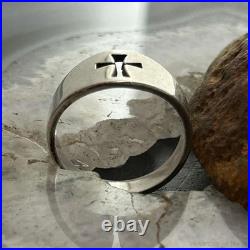 Vintage James Avery Sterling Silver Cut-Out Cross Ring Size 10 For Women