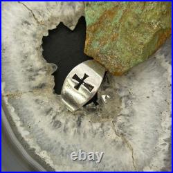 Vintage James Avery Sterling Silver Cut-Out Cross Ring Size 8.5 For Women