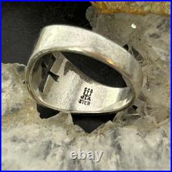 Vintage James Avery Sterling Silver Cut-Out Cross Ring Size 8.5 For Women