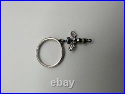 Vintage James Avery Sterling Silver Dangle Dragonfly Ring Size 8