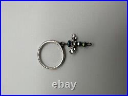 Vintage James Avery Sterling Silver Dangle Dragonfly Ring Size 8