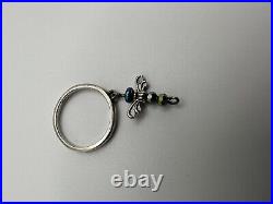 Vintage James Avery Sterling Silver Dangle Dragonfly Ring Size 8