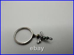 Vintage James Avery Sterling Silver Dangle Dragonfly Ring Size 8